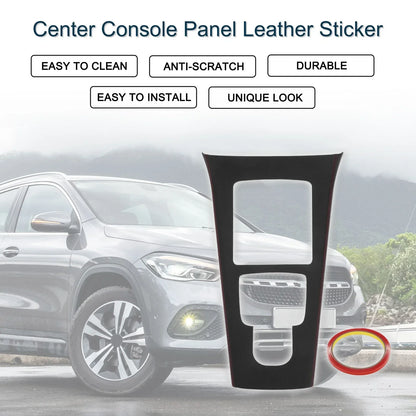 Center Console Panel Sticker for Mercedes-Benz GLA Class (2020-2021) Black Red