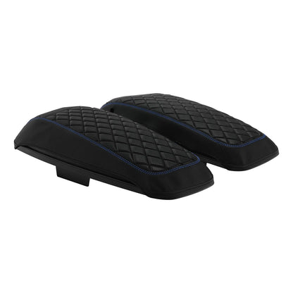 Saddlebag Lid Covers Black Blue for Harley Street Glide (2014-2023)