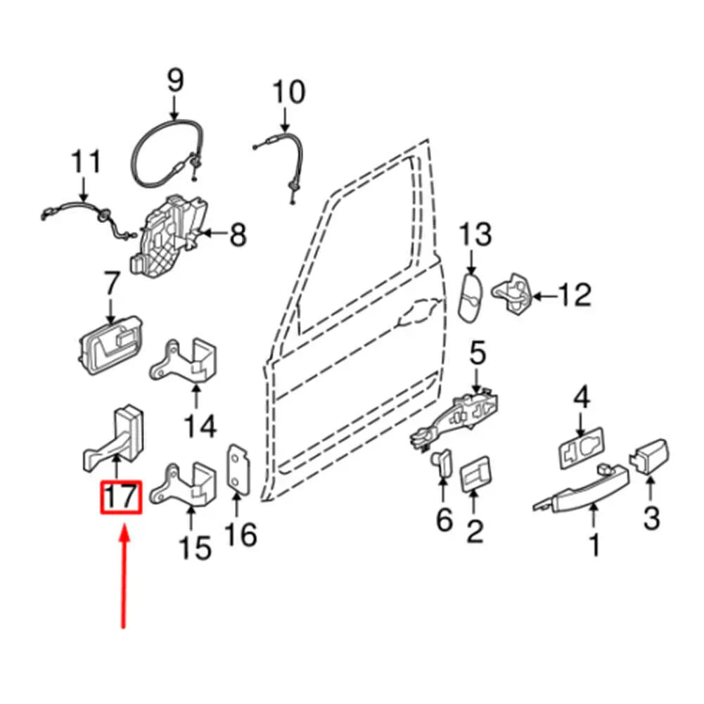 Door Limiter for Land Rover LR3 LR4 Range Rover Sport (2005-2013)