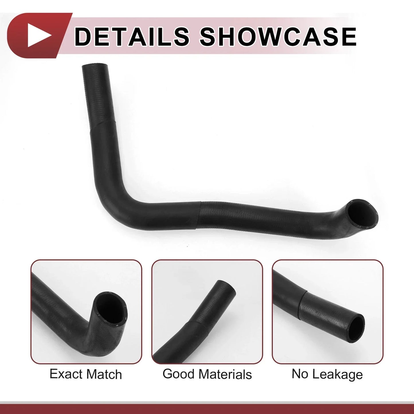 Radiator Coolant Hose for LEXUS LS400 4.0L (1990-1994) Rubber Black