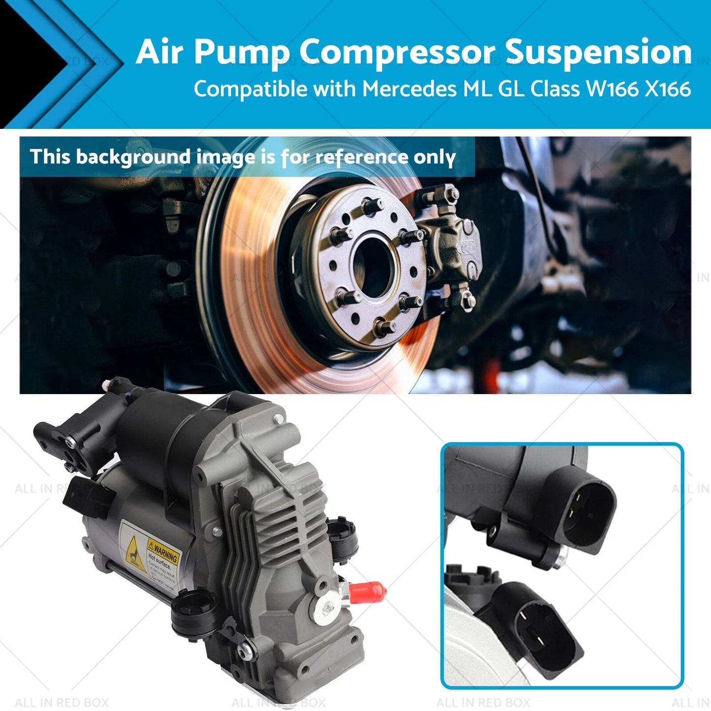 Air Pump Compressor for Mercedes ML GL Class W166 X166 (2011-2016)