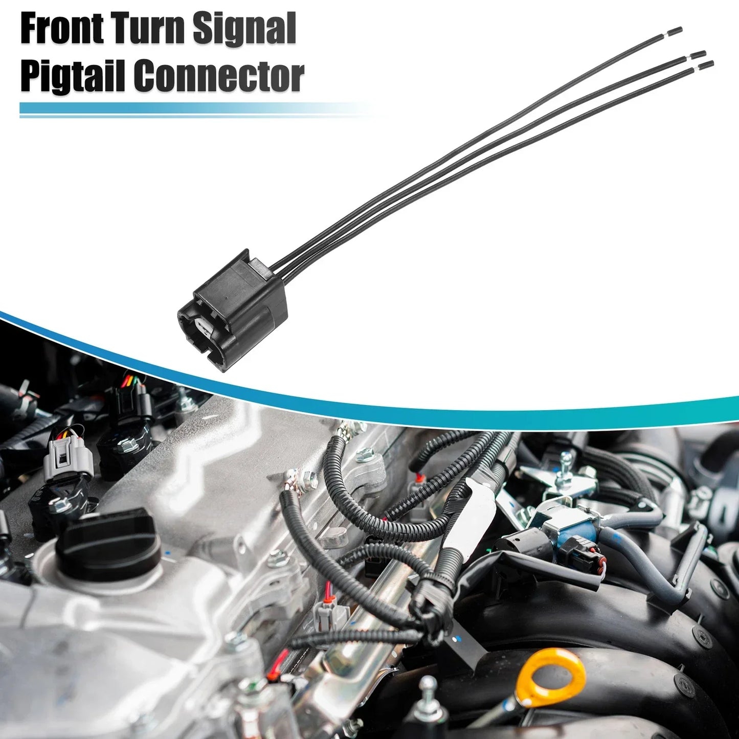 Front Turn Signal Pigtail Connector for Honda Accord 2013-2015 (2013-2015)