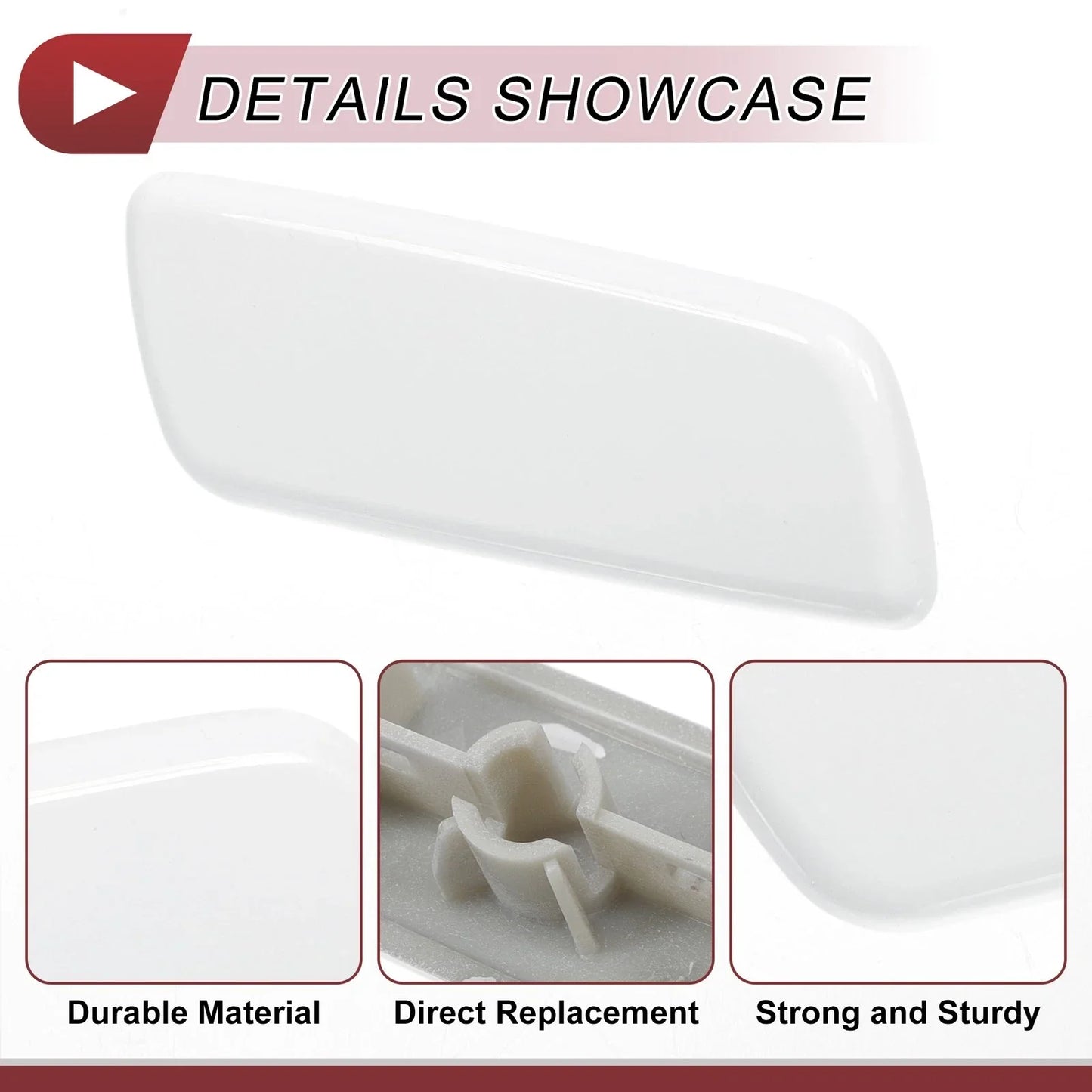 Front Right Washer Nozzle Cover for Lexus RX350 (2010-2013) - White 1 x Cap