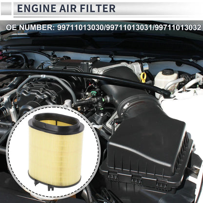 Car Engine Air Filter for Porsche 911 3.6L 3.8L (2009-2012) - 1 x Pc