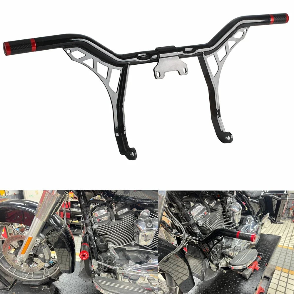 Crash Bar Engine Guard & Frame Slider for Harley Touring FLHFB FLHTCU (14-23)