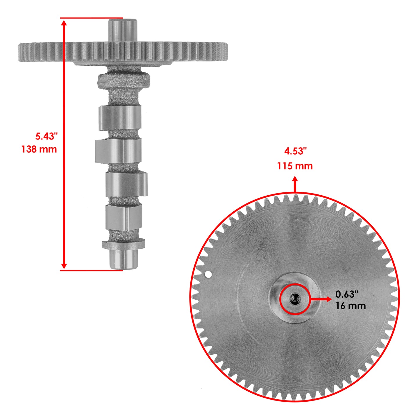Camshaft Assembly for John Deere Gator XUV620i XUV625i (2014–2020)