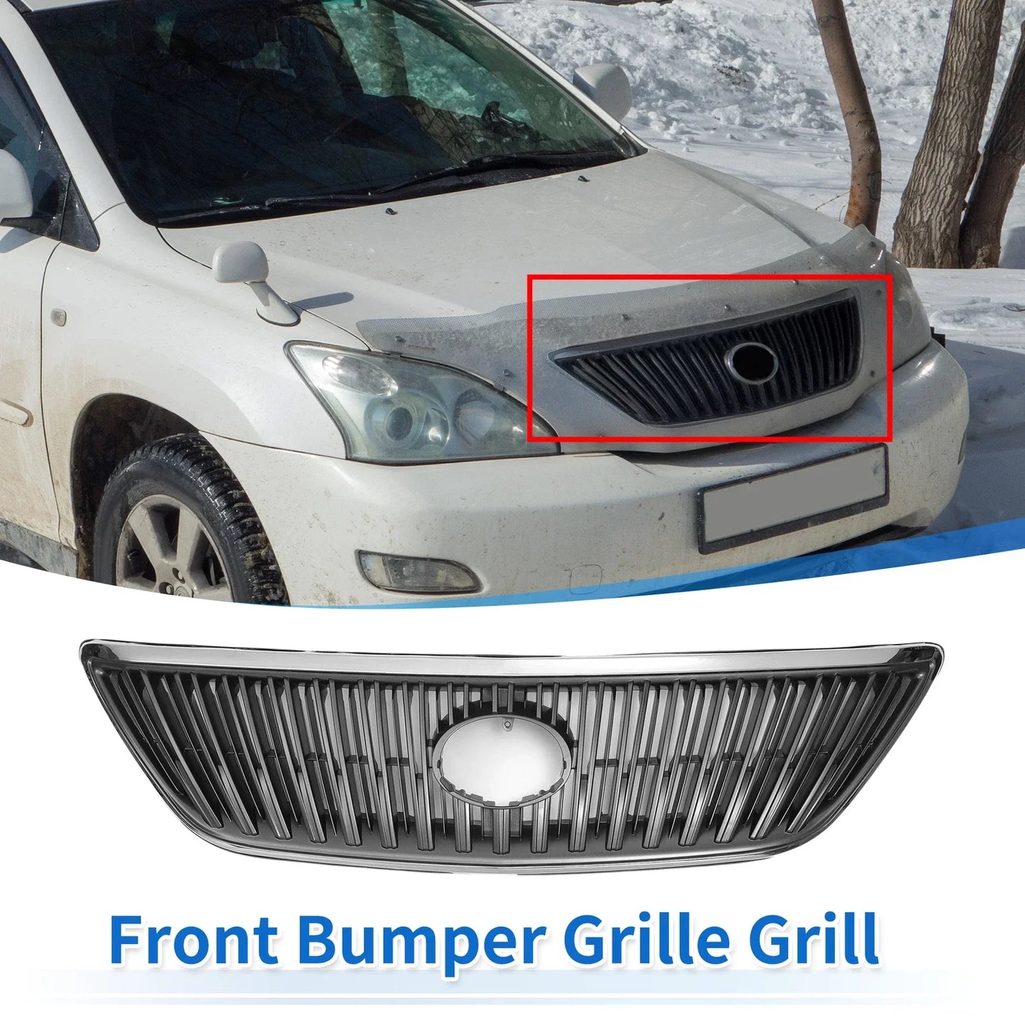 Front Upper Bumper Grille for Lexus RX 330 (2004-2006)