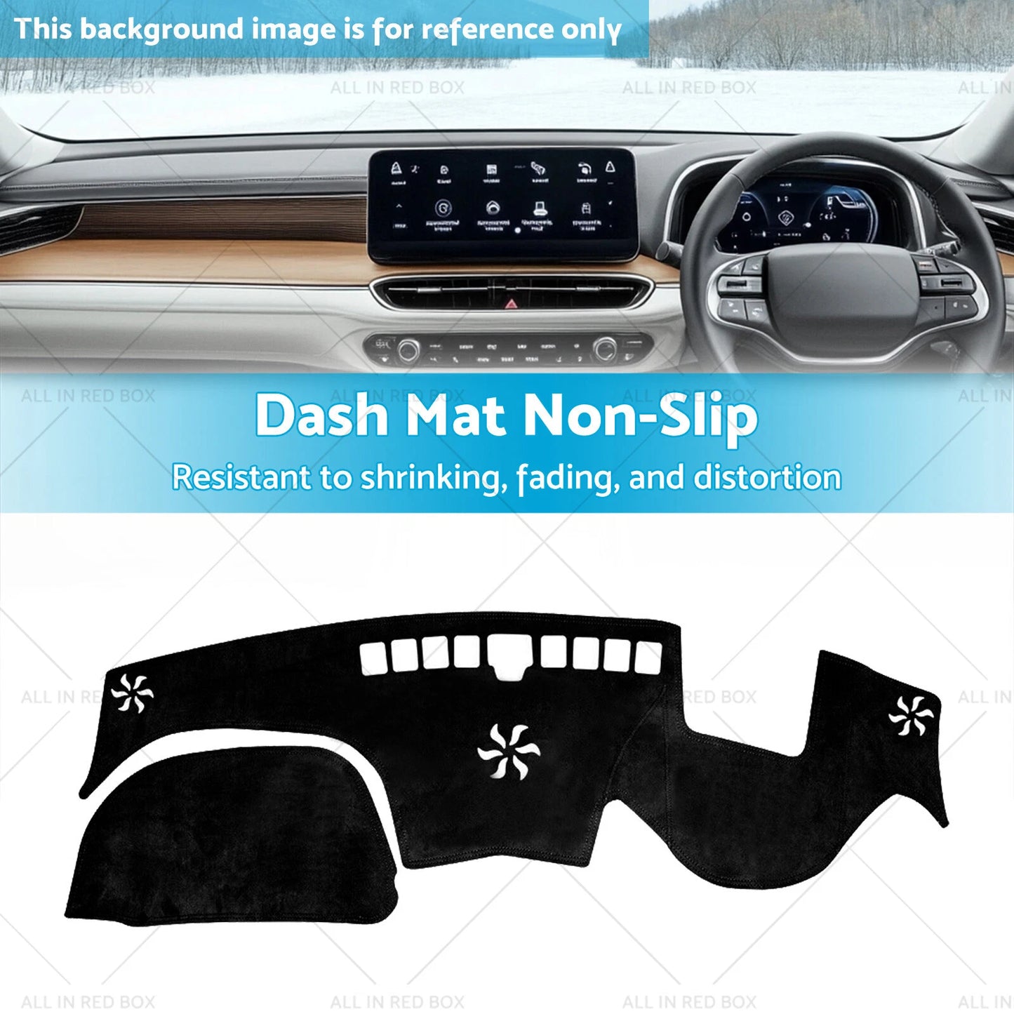 Non-Slip Dash Mat Cover for Hyundai Santa Fe (2018-2023)