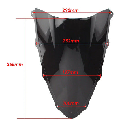 Ducati 1299 Windshield Windscreen A1 Blue ABS Plastic (2015-2019)
