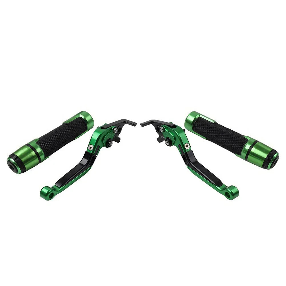 Folding Extendable Brake Clutch Levers & Handlebar Grips for Suzuki GSXR150