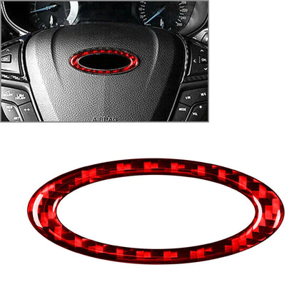 Red Steering Wheel Center Ring Cover Trim for Ford Fusion Mondeo (2013-2019)