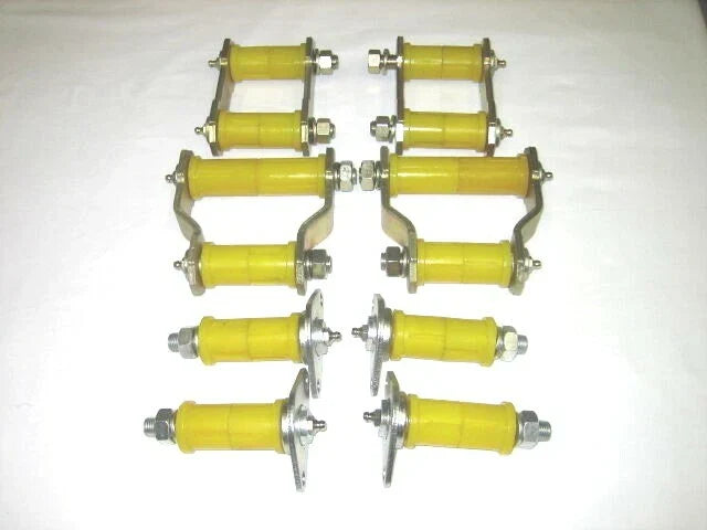 Greaseable Spring Shackle, Pin & Poly Bush Kit for Hilux 4WD LN65 (1983-1988)