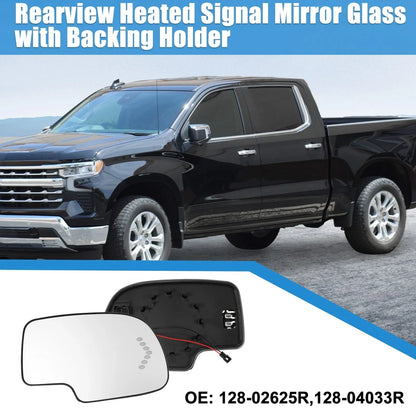 Heated Right Rearview Mirror Glass for Chevy Silverado Avalanche Suburban (2007-2014)