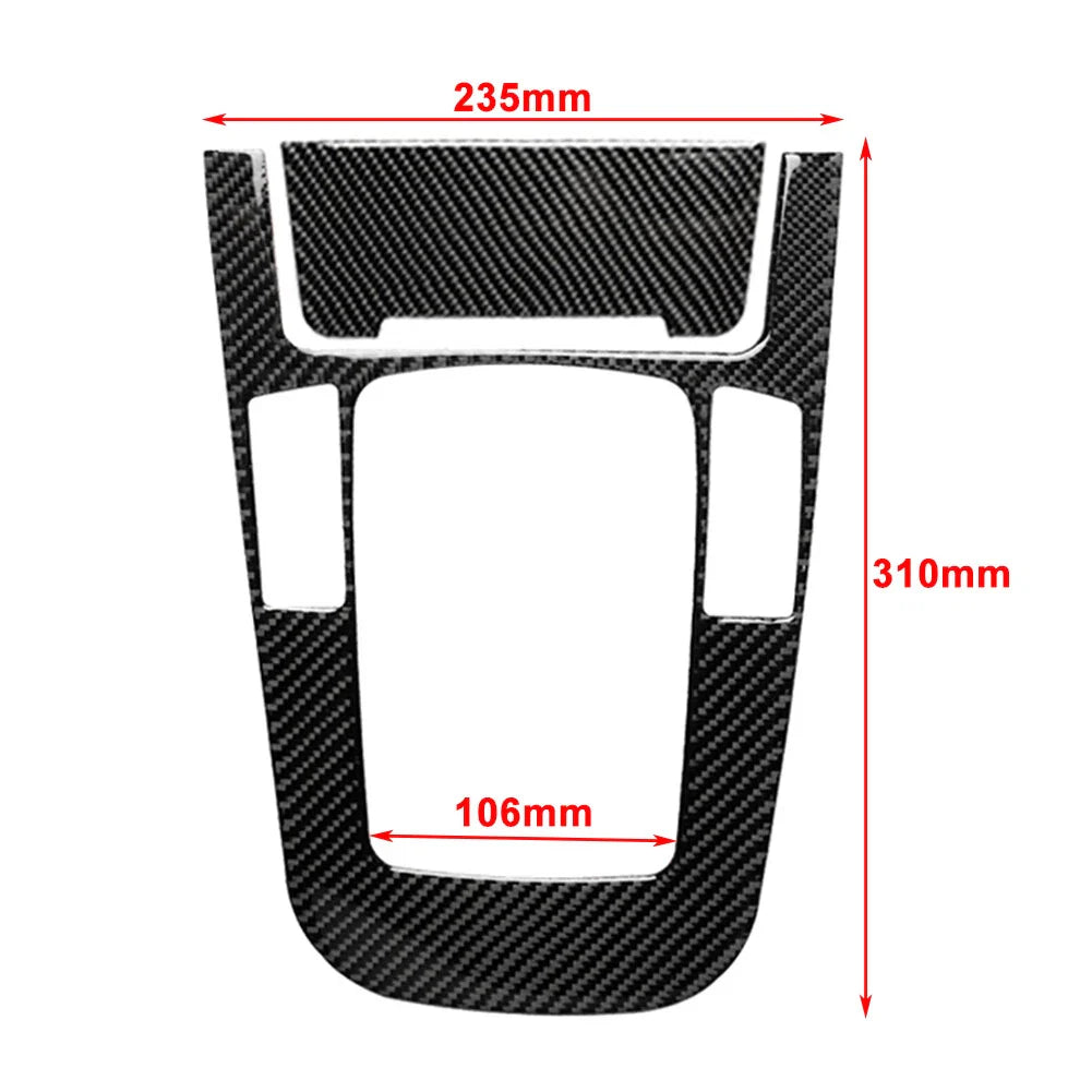 Carbon Fiber Center Console Gear Shift Panel Cover for Audi A4 S4 A5 S5 (2009-2023)