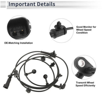 ABS Wheel Speed Sensor for Chevrolet Malibu (2013-2015) 1 x Rear Right