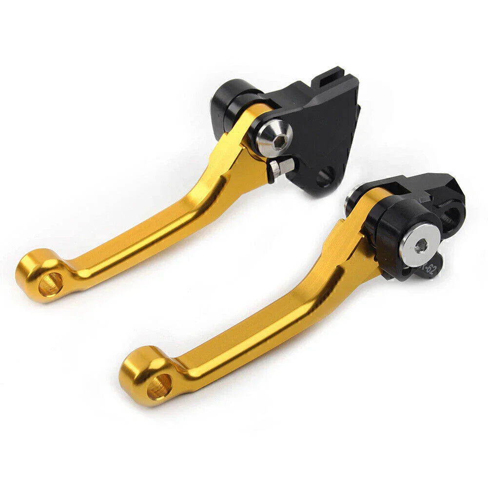 GOLD Pivot Dirt Clutch Brake Levers for Kawasaki KX450F (2006-2012)
