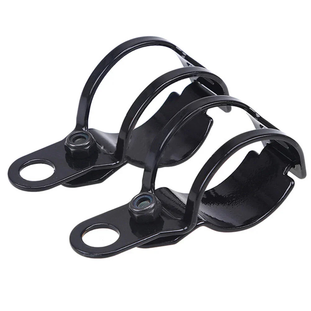 Fork Ear Clamp Turn Signal Light Mount Bracket for Harley Chopper Black