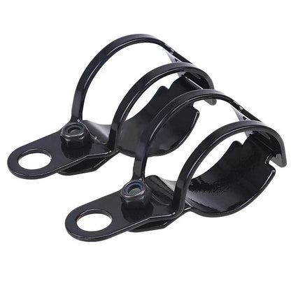Fork Ear Clamp Turn Signal Light Mount Bracket for Harley Chopper Black