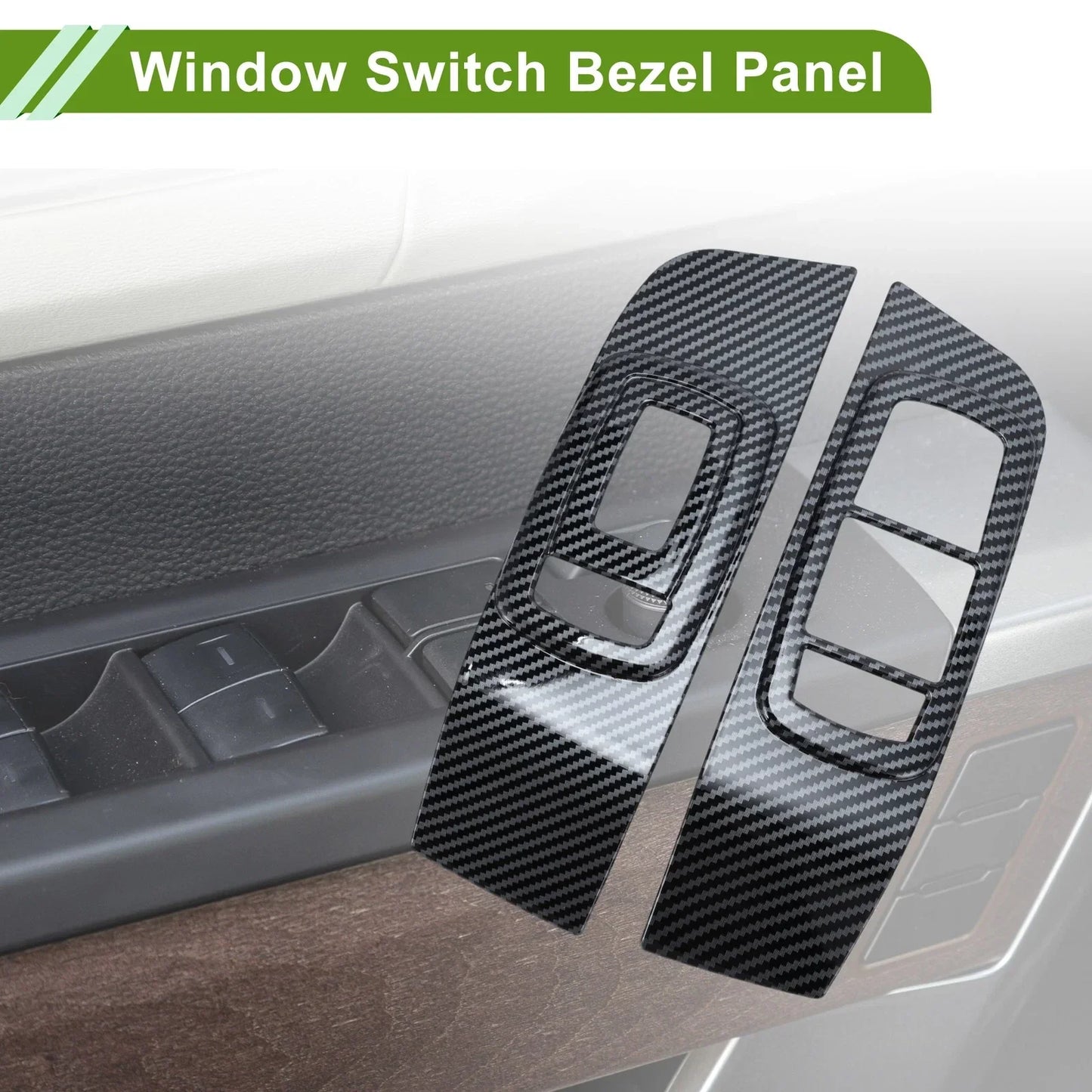 2 x Window Switch Bezel Covers for Dodge Challenger (2015-2023)