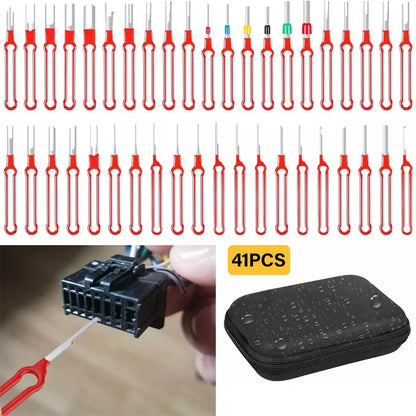 41 Pcs Wire Pin Ejector Connector Puller Tool for Car Terminal Removal