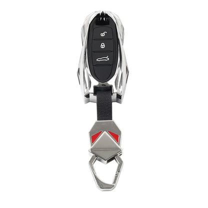 Remote Key Fob Case Cover for Porsche 718 911 Macan Cayenne Cayman Boxster