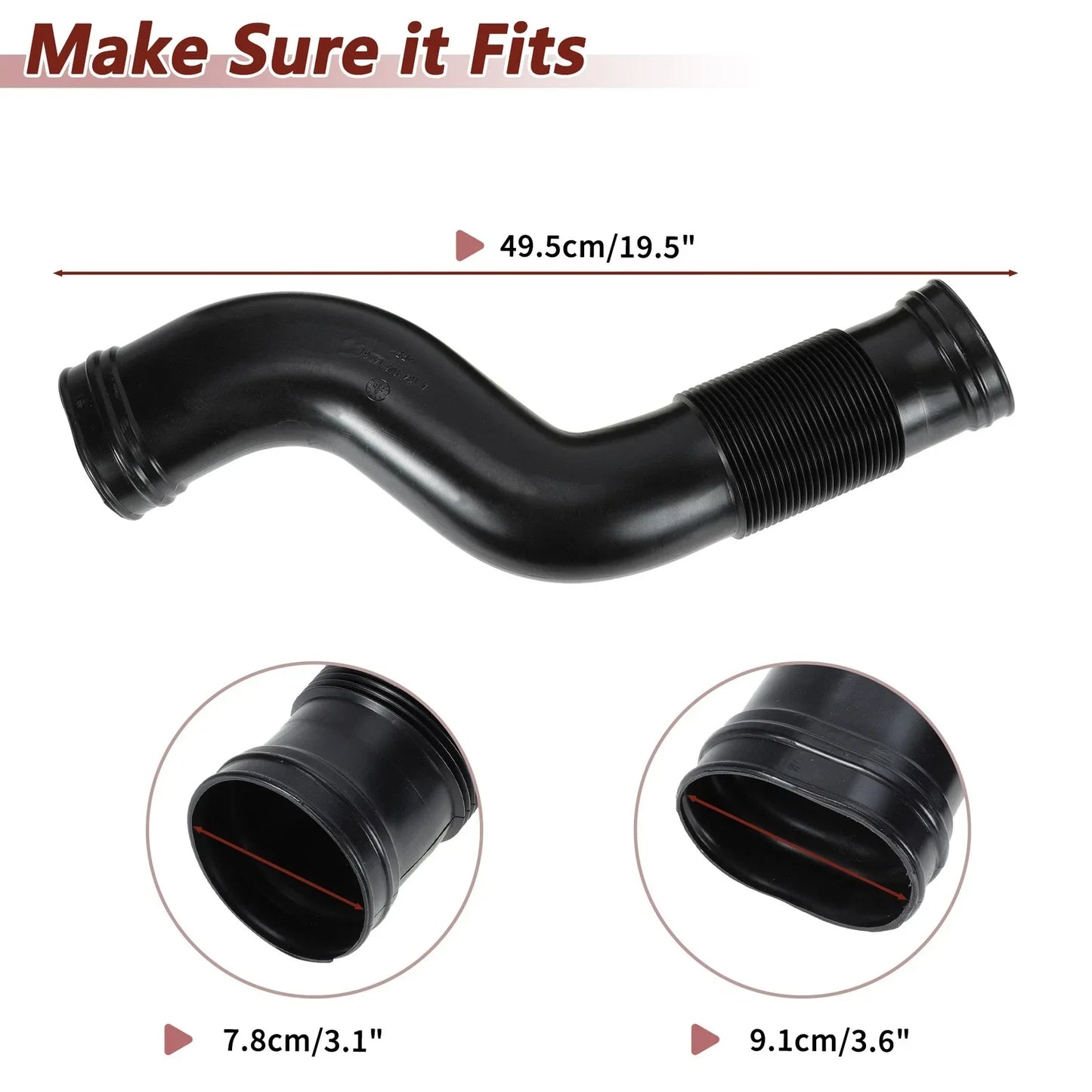 Air Intake Hose for Mercedes-Benz GL450 GL550 ML350 ML550 (2006-2012)