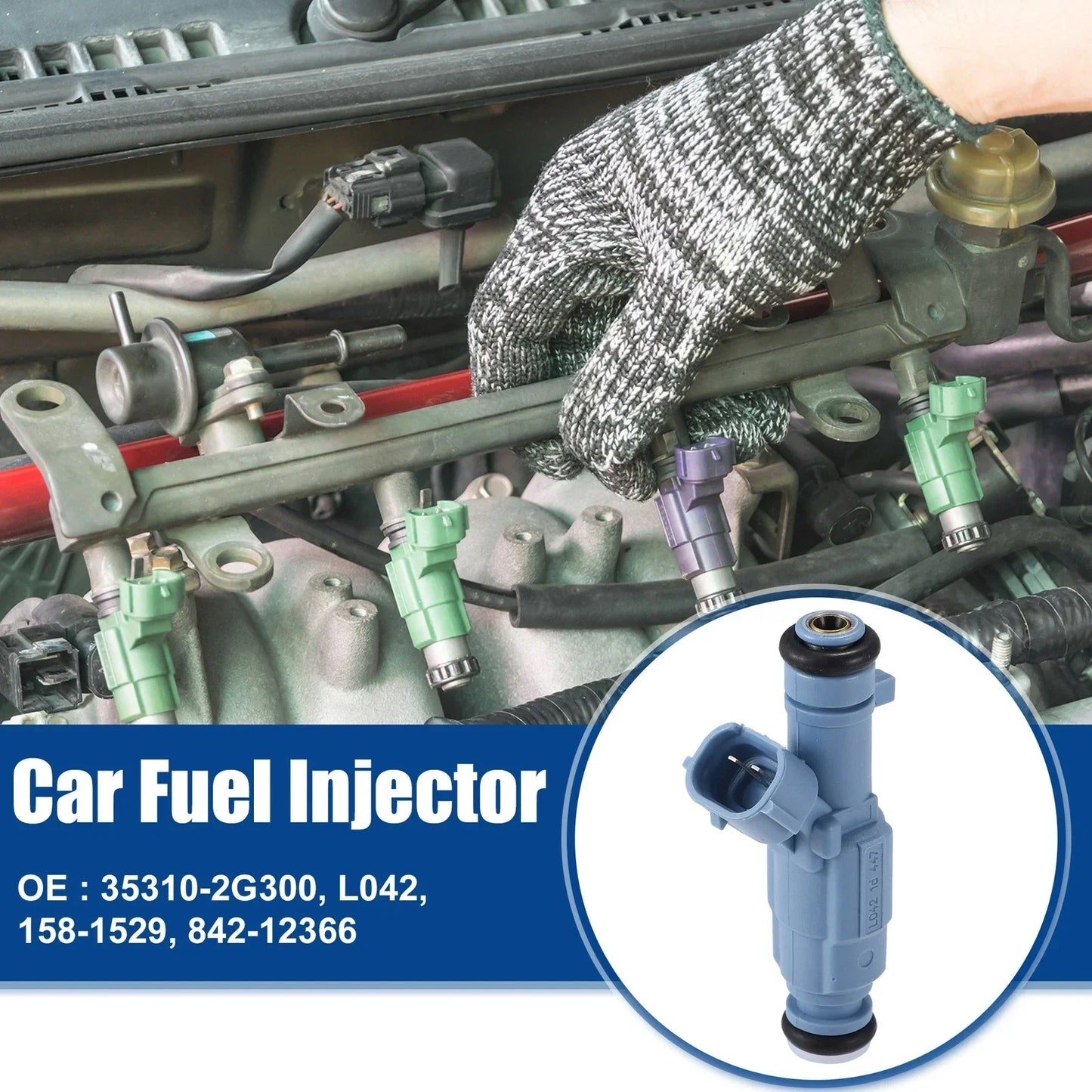 4 x Fuel Injector Nozzles for Hyundai Sonata 2.4L (2010-2015)