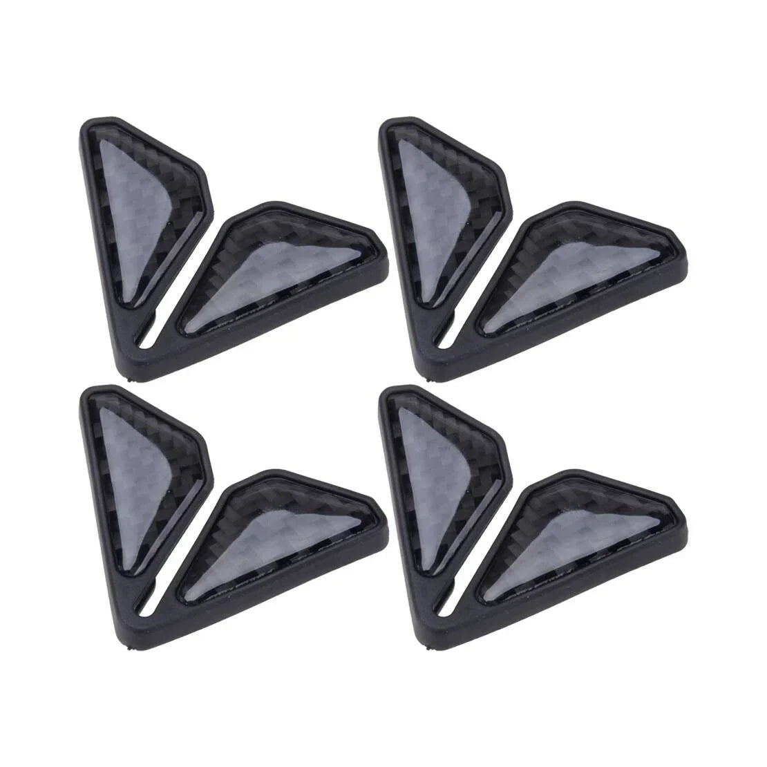2 x Black Anti-Scratch Car Door Corner Protectors