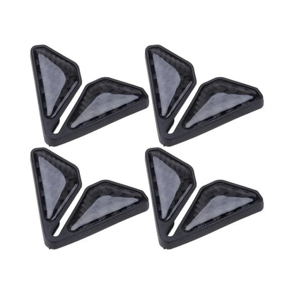 2 x Black Anti-Scratch Car Door Corner Protectors