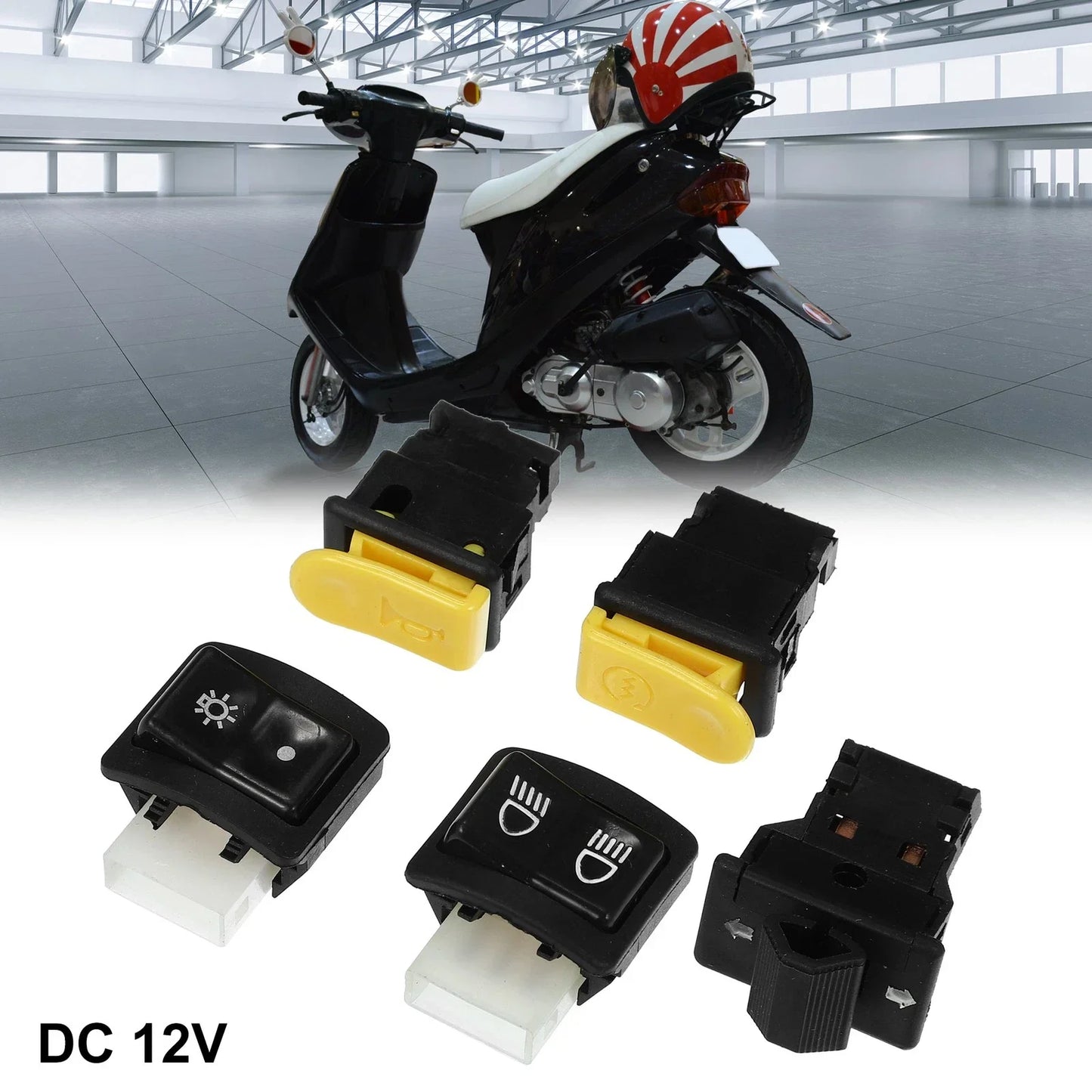 Motorcycle Handlebar Switches Start Switch Set for Honda