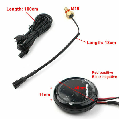 Red LCD Digital Thermometer Water Temperature Sensor Gauge for Motorcycle