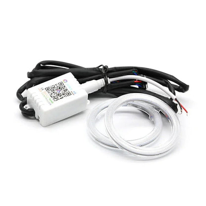 80MM RGB COB Car Headlight LED Halo Rings Light (Fits Various Models)