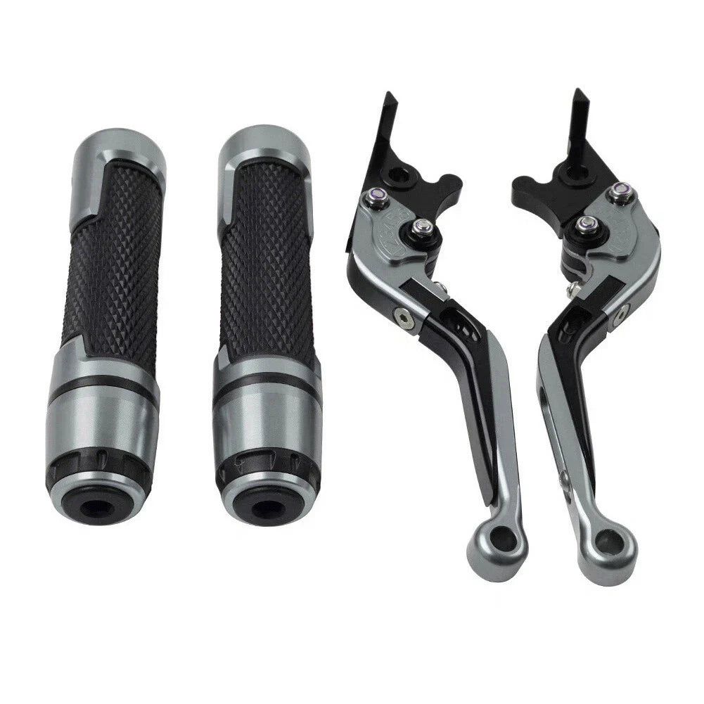 Extendable Brake Clutch Lever Grip Set for Kawasaki Z1000 ZX6R (2003-2023)