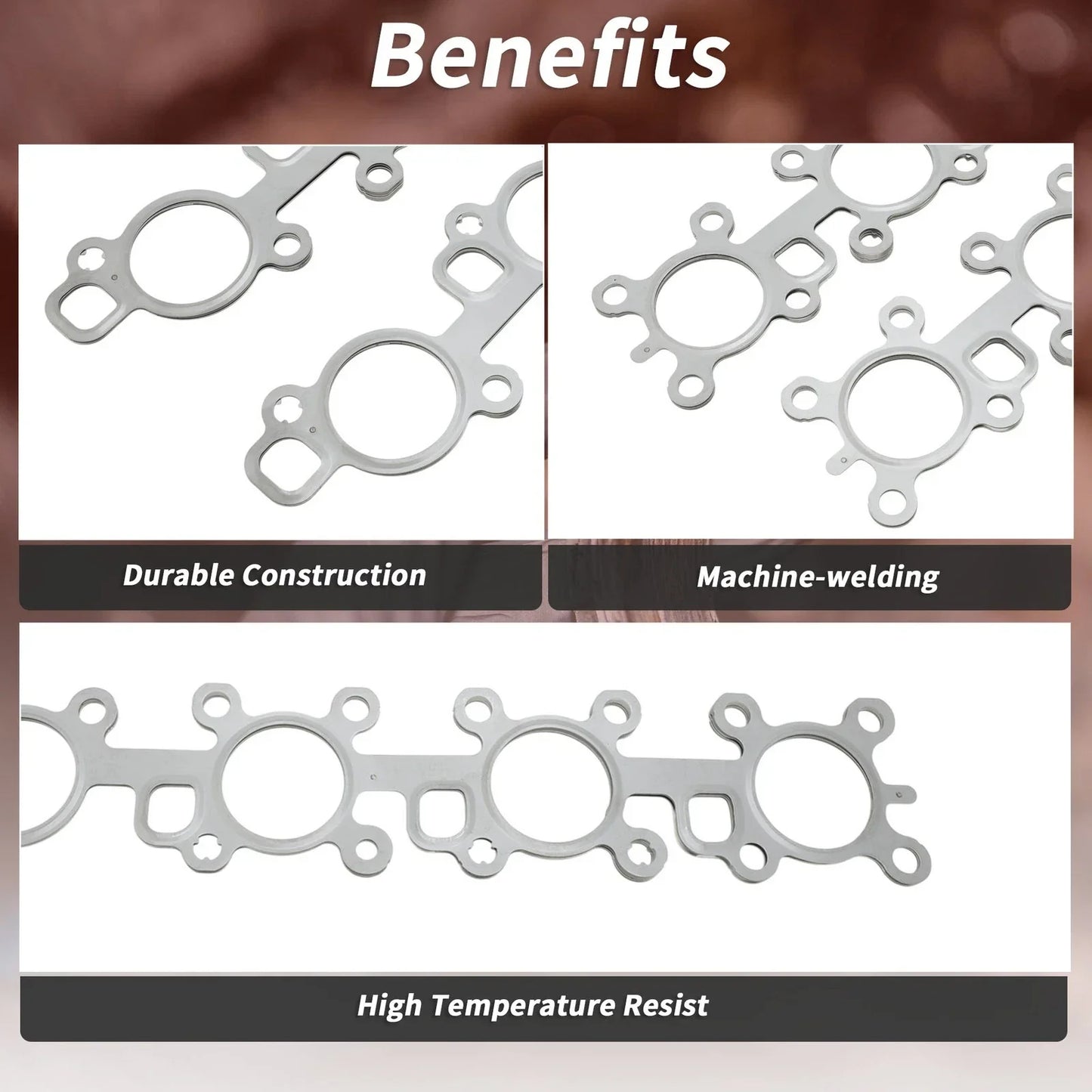 2 x Exhaust Manifold Header Gaskets for Toyota Land Cruiser (2008-2021)