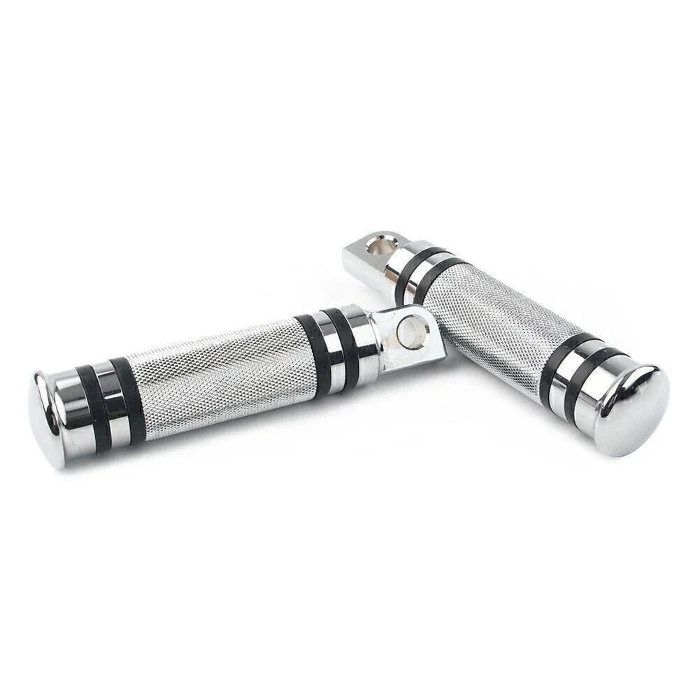 Chrome Aluminum H-D Male Mount Footpegs Footrests for Harley Davidson