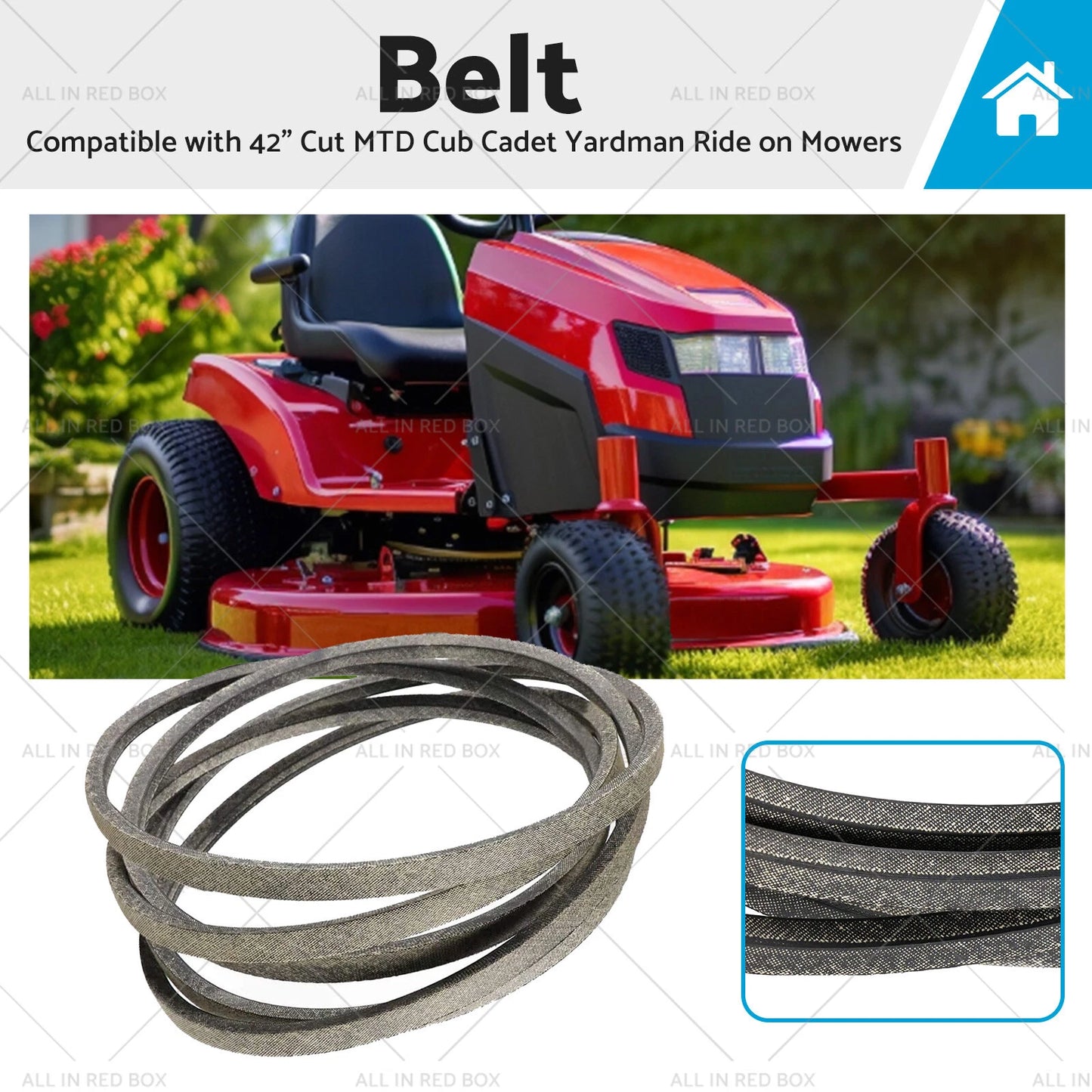 42" Deck Belt for MTD Cub Cadet Yardman Ride-On Mowers