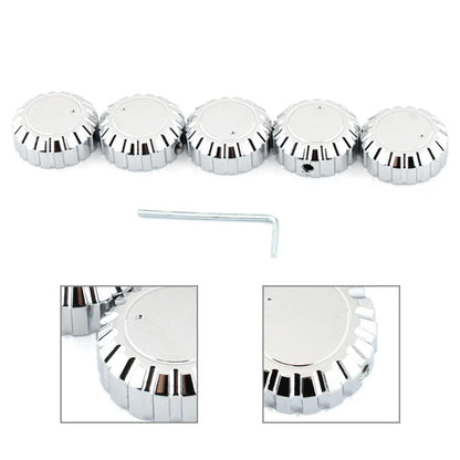 5Pcs Chrome Aluminum Radio Knobs for Honda GL1500 Goldwing (1988-2000)