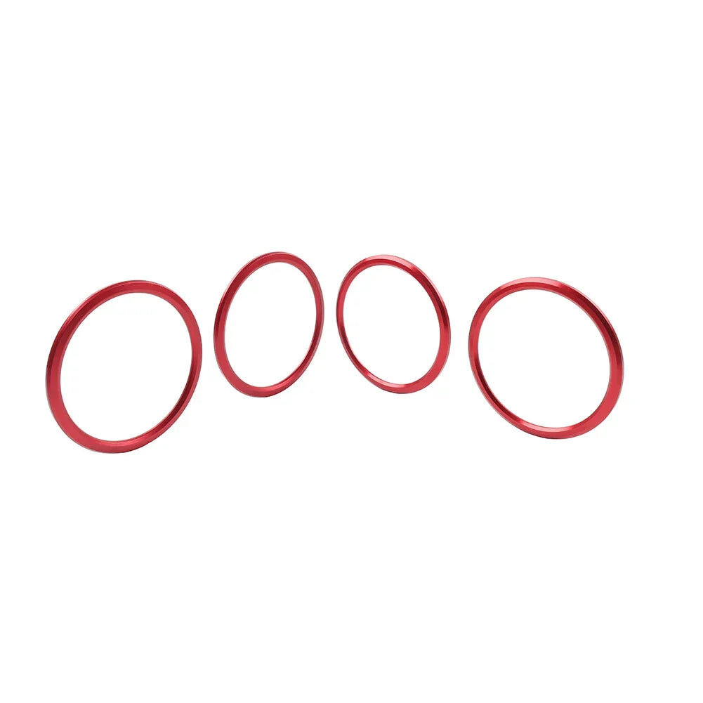 Red Air Condition Vent Outlet Ring Cover Trim for Chevrolet Camaro (2017-2022)