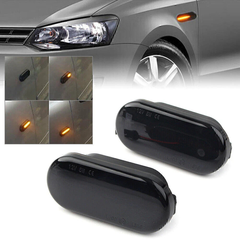 Amber LED Side Marker Lights for Volkswagen VW Bora Golf (1992-2005)