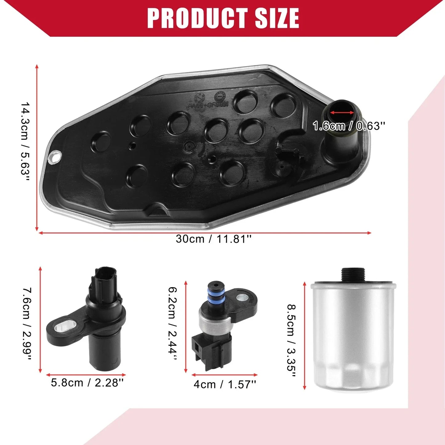 Transmission Filter Kit with Gasket & Sensors for Dodge (2010-2018)
