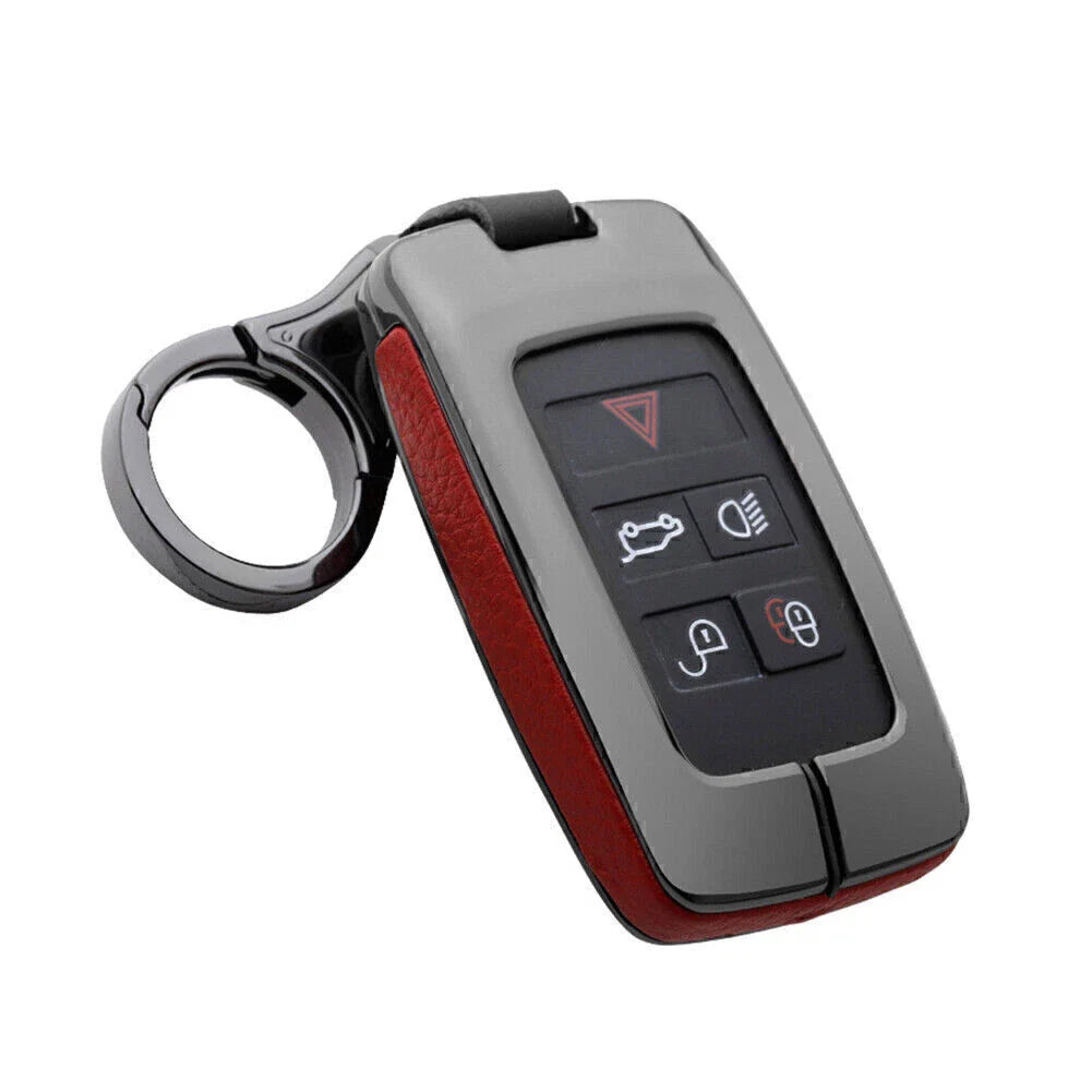 Jaguar Land Rover Key Fob Case Cover Shell Leather for Discovery Range Rover