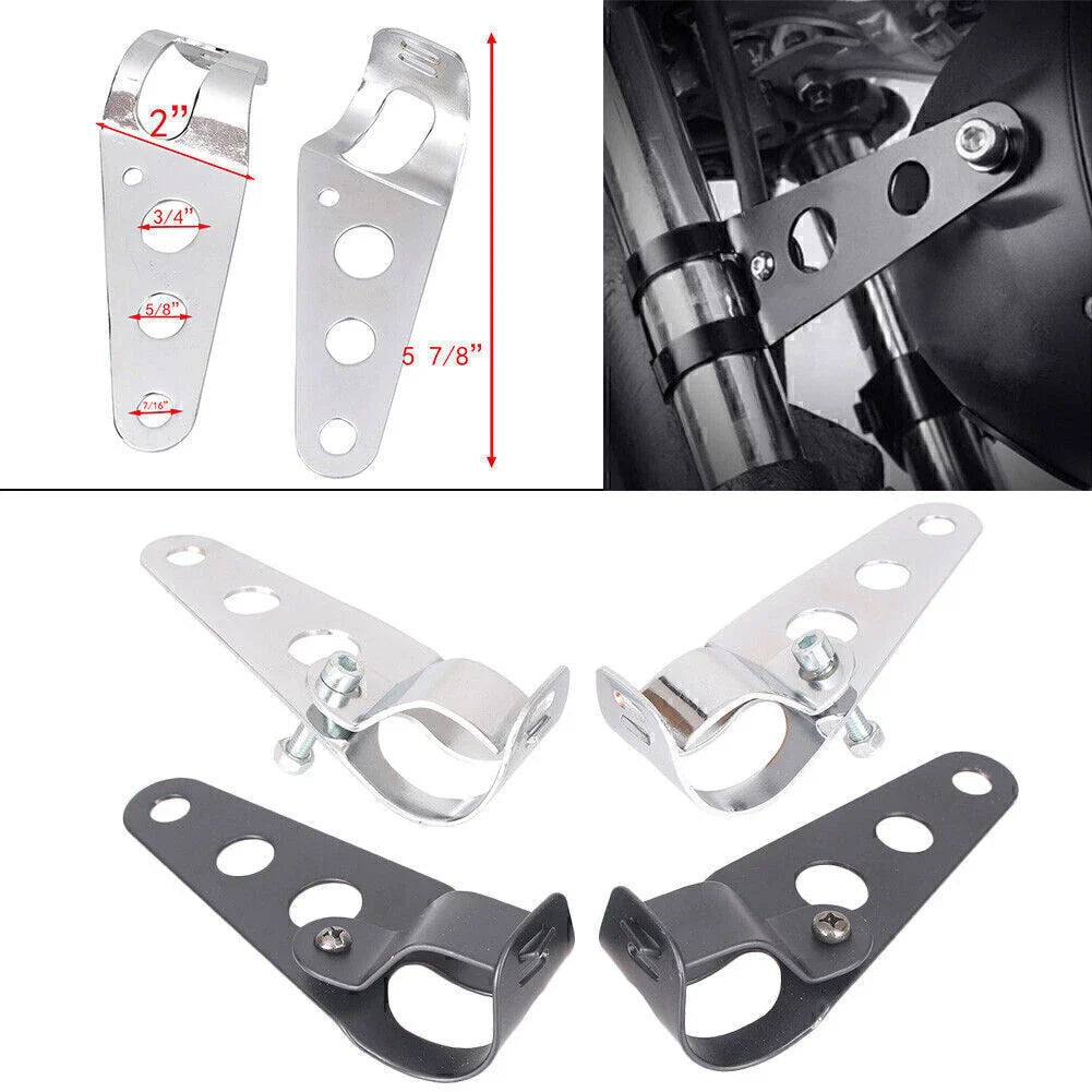 28-36mm Headlight Mount Bracket for Harley Chopper Cafe Racer