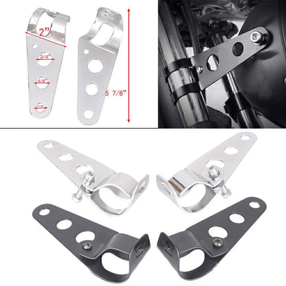 28-36mm Headlight Mount Bracket for Harley Chopper Cafe Racer