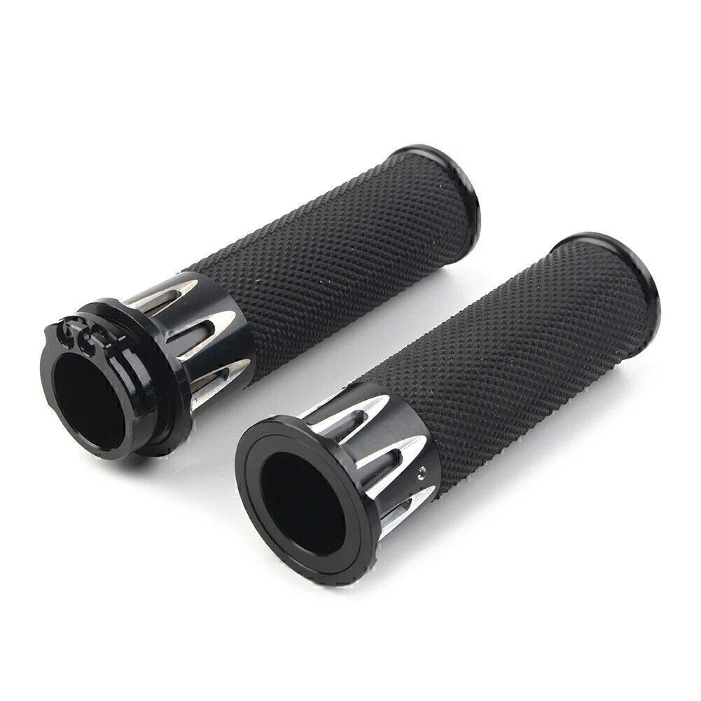 Black Handle Bar Hand Grips for Harley Sportster XL883 XL1200 (2004-2023)