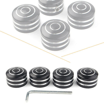 4 x Black Head Bolt Covers for Harley Sportster 883 XL (1986-2017)