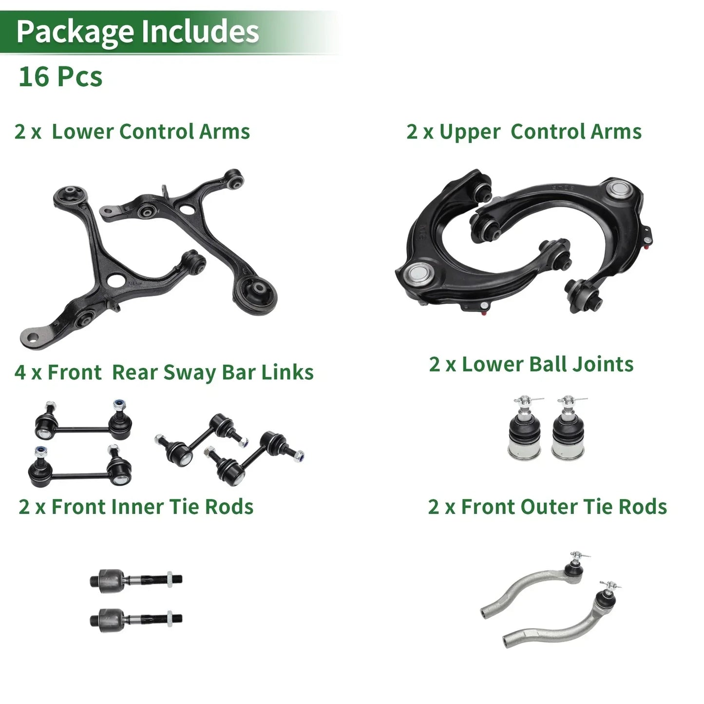 14 x Front Suspension Control Arm Kit for Honda Accord (2003-2007)