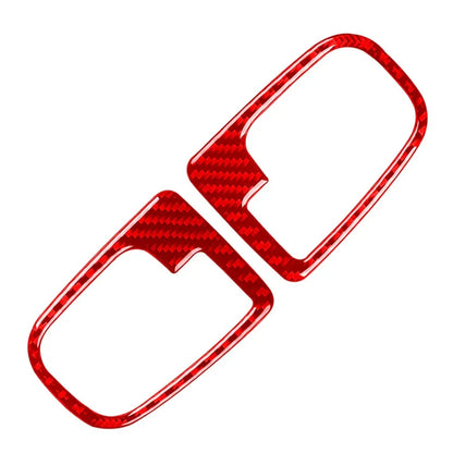 Carbon Fiber Red Interior Door Handle Cover Trim for BMW 3 Series (1991-1999)