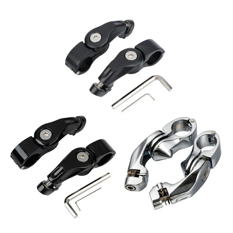 Short Angled Highway Footpegs for Harley Touring Softail