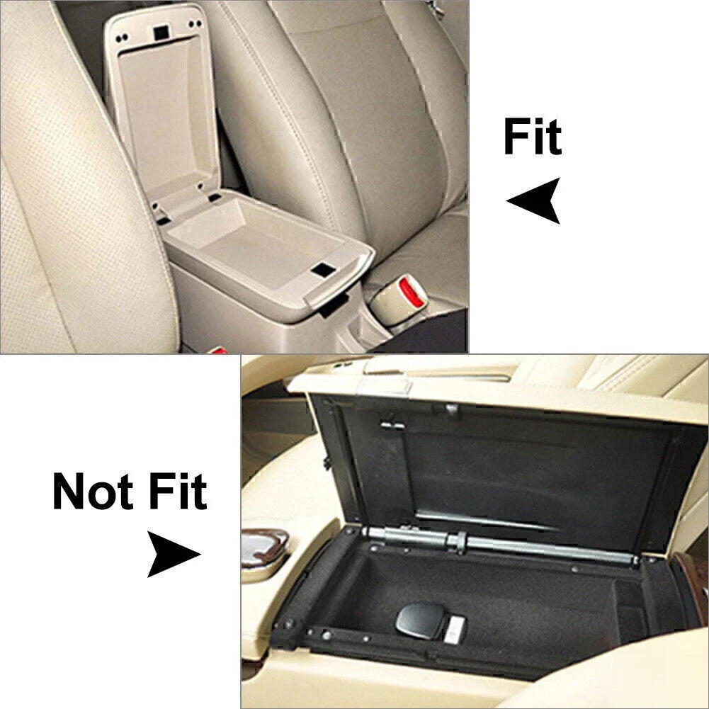 Red PU Memory Foam Console Armrest Cushion Pad for Car SUV