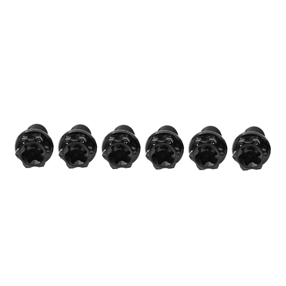 6pcs M6x30mm Titanium Torx Head Flange Bolts for Bicycle Motorcycle
